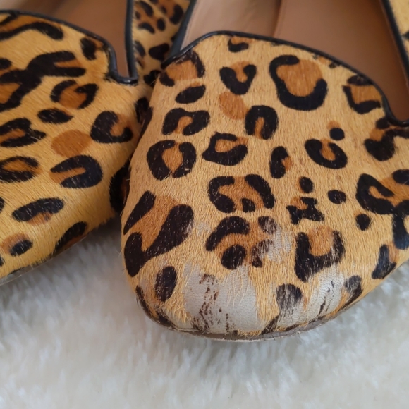 Women's J.Crew Cora Leopard Calf Hair Loafers - Picture 11 of 12